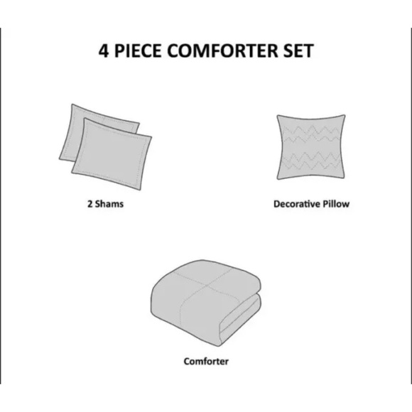 Mi Zone Coverlet Tamil Bedding Set: Coverlet, Sham & Decorative Pillow TWIN - Picture 3 of 6